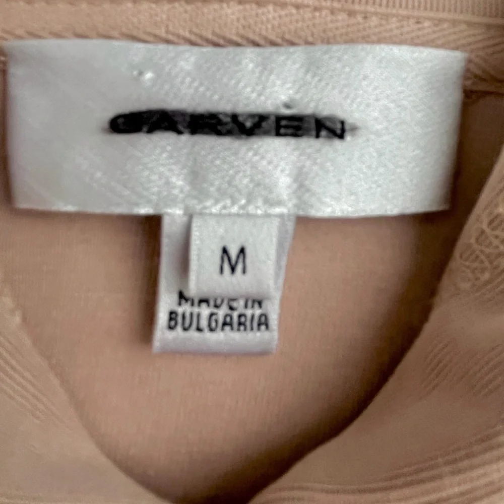 CARVEN Technical Jersey Ruffled Hooded Tunic Dress Size Medium Blush Pink - Picture 7 of 9
